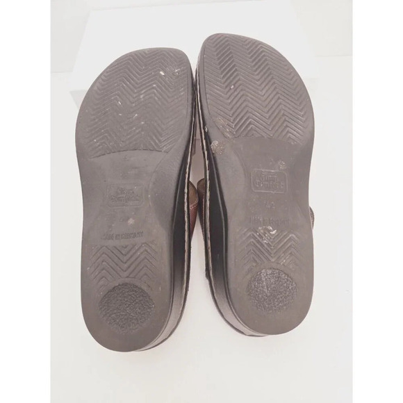 Finn Comfort Brown Leather Slip On Slide Backless Open Toe Sandals Shoes 42 10.5 - Picture 10 of 11